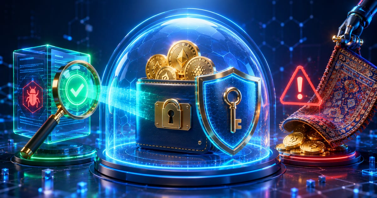 Hướng Dẫn DeFi An Toàn: Bảo Vệ Ví, Rủi Ro Smart Contract & Phát Hiện Rug Pull