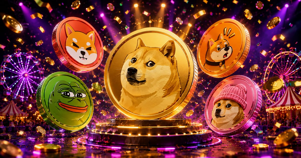 Tám memecoin và văn hóa meme crypto năm 2026: DOGE, SHIB, PEPE, BONK, WIF, Pump.fun, BRC-20 memes, Solana memecoin culture